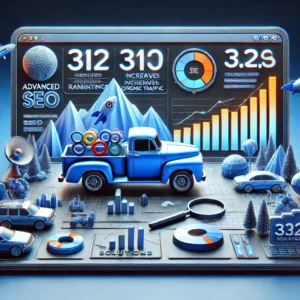 Picture showcasing an SEO project portfolio, displaying successful optimization strategies and results from past projects.