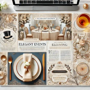 Picture showcasing a content writing project portfolio, featuring samples of engaging articles, blog posts, and copywriting projects for different clients.